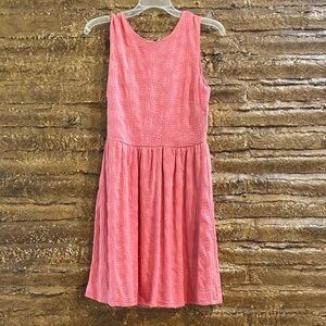 Textured Coral Dress